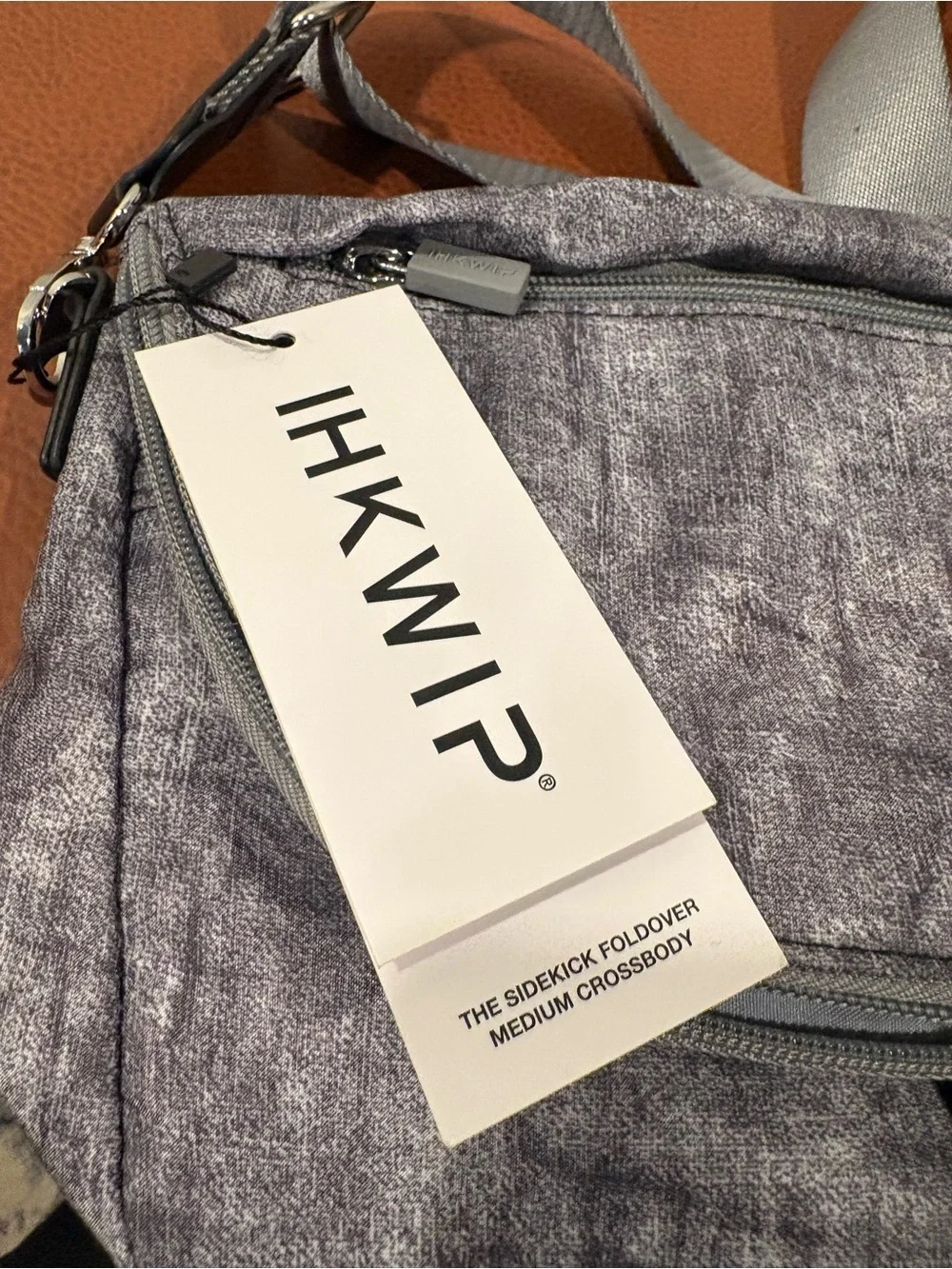 Hikwi Gray Men's Messenger Crossbody Bag